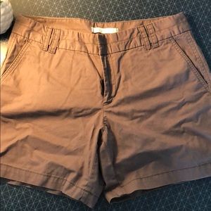 NWT LOFT sz6 shorts in brown color